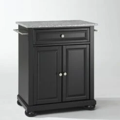 Alexandria Gray Granite Top Portable Kitchen Island/Cart - Crosley -Baxton Home Shop GUEST b6f537b8 4132 48cb 9df5 f4b98026b111