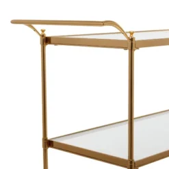 Modern 3 Shelf Metal Bar Cart Brass - Olivia & May -Baxton Home Shop GUEST b7b7da48 294f 4f33 868f b8c72f34dfe3