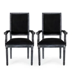 Set Of 2 Maria French Country Wood Upholstered Dining Chairs - Christopher Knight Home -Baxton Home Shop GUEST b846655e 5e6c 4691 b422 7cf95456cb40