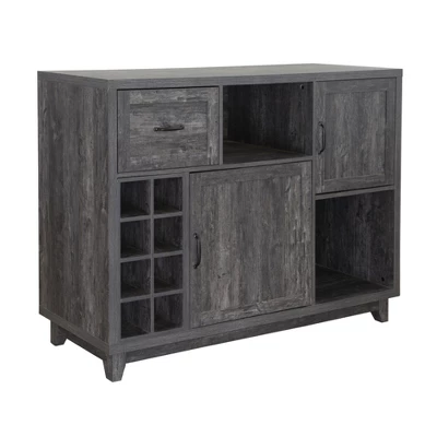 FC Design 52"W Sideboard Storage Cabinet With Wine Racks, Storage Cabinets, Drawer, Large Dining Server Cupboard Buffet Table 10 FC Design 52"W Sideboard Storage Cabinet With Wine Racks, Storage Cabinets, Drawer, Large Dining Server Cupboard Buffet Table - Image 8