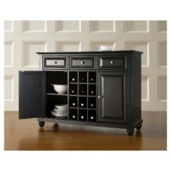 Crosley Cambridge Buffet Server / Sideboard Cabinet With Wine Storage -Baxton Home Shop GUEST b9e0348c 66c2 4325 8066 3958923d3dd8