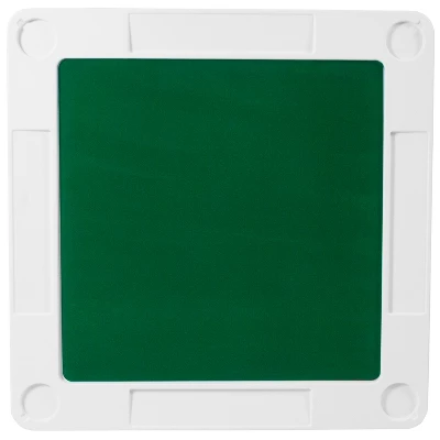 Emma And Oliver 34.5" Square 4-Player Folding Card Game Table With Green Felt And Cup Holders 8 Emma And Oliver 34.5" Square 4-Player Folding Card Game Table With Green Felt And Cup Holders - Image 6