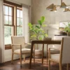 Esters Wood Arm Dining Chair Cream/Natural Wood - Threshold™ 2 Esters Wood Arm Dining Chair Cream/Natural Wood - Threshold™ -Baxton Home Shop GUEST bacce93e e510 4a56 866b d1c5eb7b7509