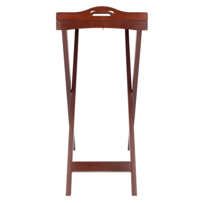 Devon Butler Table With Serving Tray Wood/Walnut - Winsome 5 Devon Butler Table With Serving Tray Wood/Walnut - Winsome - Image 3