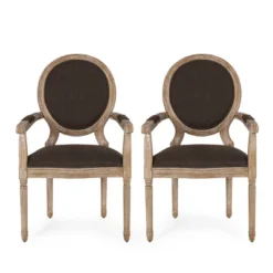 Set Of 2 Judith French Country Wood Upholstered Dining Chairs - Christopher Knight Home -Baxton Home Shop GUEST bb1a1443 e2ef 46a6 b184 15ff536d57eb