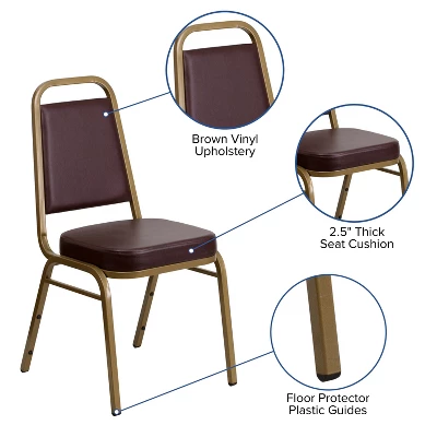 Flash Furniture HERCULES Series Trapezoidal Back Stacking Banquet Chair With 2.5" Thick Seat 5 Flash Furniture HERCULES Series Trapezoidal Back Stacking Banquet Chair With 2.5" Thick Seat - Image 3