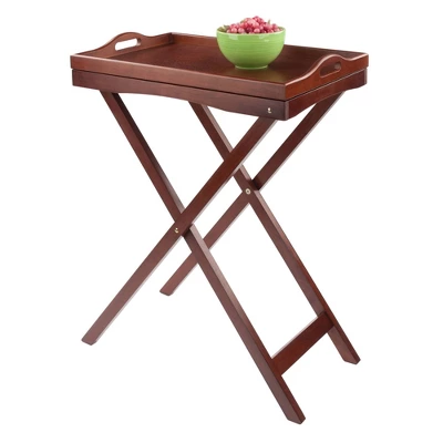 Devon Butler Table With Serving Tray Wood/Walnut - Winsome 13 Devon Butler Table With Serving Tray Wood/Walnut - Winsome - Image 11