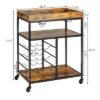 Costway 3-Tier Rolling Kitchen Cart Utility Trolley W/ Wine Bottle Rack 2 Costway 3-Tier Rolling Kitchen Cart Utility Trolley W/ Wine Bottle Rack -Baxton Home Shop GUEST bc53a4d9 13d3 49b9 81c2 02b700914d62