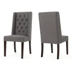 Set Of 2 Blythe Tufted Dining Chairs - Christopher Knight Home -Baxton Home Shop GUEST bc578a41 adbf 4e74 a2fe e4f62cc086dc