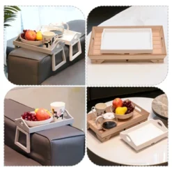 Unique Bargains Portable Wooden Serving Platter Laptop Snack Table Bed Trays With Folding Legs 18.9 X 12.6 X 9.45 Inch 2 Pcs -Baxton Home Shop GUEST bcd99b33 2732 4286 9f05 ca0f320d4680