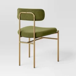 Orion Luxe Dining Chair With Brass Legs Olive Green Velvet - Threshold™ -Baxton Home Shop GUEST bd8c2c24 3b6e 489d 8089 ea0e4734f388
