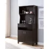 FC Design 67"H Kitchen Baker's Rack Utility Storage Cabinet With Drawer And Two-Door Cabinet In Red Cocoa Finish -Baxton Home Shop GUEST bd994aa3 888f 4b41 933a 670552ceb484