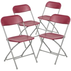 Emma And Oliver 650 Lb. Capacity Premium Home And Event Plastic Folding Chair (4 Pack) -Baxton Home Shop GUEST bdbac361 1b28 49d5 a539 7b96cd397e5f