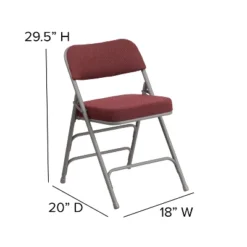 Emma And Oliver 2 Pack Premium Curved Triple Braced & Hinged Fabric Upholstered Metal Folding Chair 17 Emma And Oliver 2 Pack Premium Curved Triple Braced & Hinged Fabric Upholstered Metal Folding Chair -Baxton Home Shop GUEST bdc16fb7 488b 4ed1 8276 e7e0c34009dc