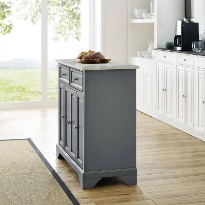 Avery Kitchen Island Gray - Crosley 11 Avery Kitchen Island Gray - Crosley - Image 9