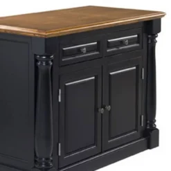 Monarch Kitchen Island With Oak Top Black - Homestyles -Baxton Home Shop GUEST bde986fa bfa6 40dc 8a6e 7b7a1fdff3e6