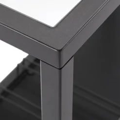 Estelle Step Tier Metal And Glass Bar Cart - Inspire Q -Baxton Home Shop GUEST be19fd96 4e2c 4e5f 8eab 07436a465f87