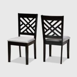 2pc Caron Upholstered Wood Dining Chair Set - Baxton Studio -Baxton Home Shop GUEST be2bf5d9 f194 49b7 b504 25b6ed60b7dc