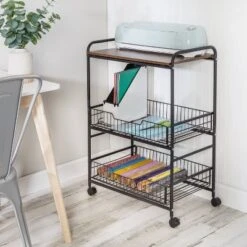 Honey-Can-Do 3 Tier Kitchen Cart With Pull-Out Baskets -Baxton Home Shop GUEST c0e1245f 1bee 4b91 aa9a 4267d6081921