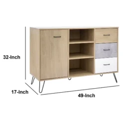 Wooden Frame Buffet Cabinet Brown - The Urban Port -Baxton Home Shop GUEST c13e1c40 acc9 418a 90de e50fd11c8909