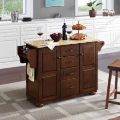 Eleanor Kitchen Island With Wood Top Natural - Crosley -Baxton Home Shop GUEST c1eccf1b 68fd 4428 bcac a54bbcb8ac47