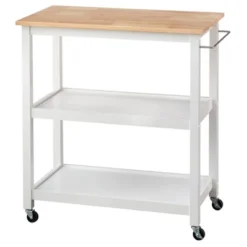 Mylah Kitchen 2-Tier Rolling Cart - Buylateral -Baxton Home Shop GUEST c1ed29cd c697 4499 8104 73c92679a02e