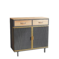 31.5" Modern Carbonized Bamboo Sideboard With 2 Drawers - ModernLuxe -Baxton Home Shop GUEST c228ba31 c72e 45f6 9e30 d465dc3bd496