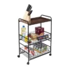 Honey-Can-Do 3 Tier Kitchen Cart With Pull-Out Baskets -Baxton Home Shop GUEST c273e2a2 7b41 444e 8dc8 688b90e0804d