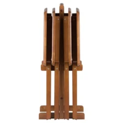 5pc Dylan Oversize Snack Table Set Teak Brown - Winsome -Baxton Home Shop GUEST c302c517 e82f 42f0 824a 55e3ed56da93