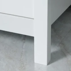 HOMCOM Kitchen Sideboard, Storage Buffet Cabinet With Open Shelf, Glass Door Cabinet And Adjustable Shelf For Living Room, White -Baxton Home Shop GUEST c306b039 f9c2 45eb b97b a3deea1f2d9b