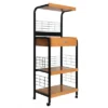 Better Home Products Kristi Metal Frame Microwave Stand With Storage In Black -Baxton Home Shop GUEST c4573cce 3c63 406e b353 c9a119a70203