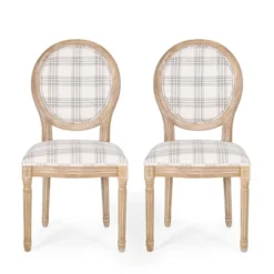 Set Of 2 Phinnaeus French Country Fabric Dining Chairs - Christopher Knight Home -Baxton Home Shop GUEST c53594d3 9a37 463e b52e ce88331b2394