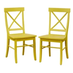 Set Of 2 Albury Cross Back Dining Chairs - Buylateral -Baxton Home Shop GUEST c60e36f3 a3e3 4b47 a6fd 2c128befecc9