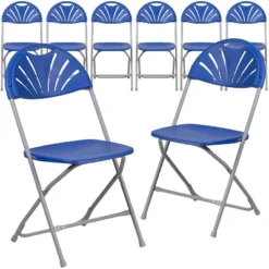 Emma And Oliver 8 Pack. 650 Lb. Capacity Plastic Fan Back Folding Chair -Baxton Home Shop GUEST c652aba0 9d70 4fb4 b8f6 6415202ef5ce 1
