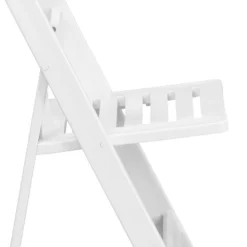 Emma And Oliver 4 Pack 1000 Lb. Capacity White Resin Folding Chair With Slatted Seat -Baxton Home Shop GUEST c7170423 7a86 4655 bedf cb1ee5412ede