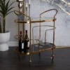 Contemporary Metal And Smoke Glass Bar Cart Gold - Olivia & May 1 Contemporary Metal And Smoke Glass Bar Cart Gold - Olivia & May -Baxton Home Shop GUEST c863d5bb 123c 4860 aa67 59446d2630e9