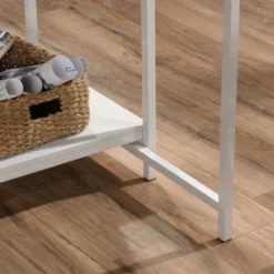 Counter Height Kitchen Island Baltic Oak Trim White - Sauder -Baxton Home Shop GUEST c8a33c0a 8cae 4592 b733 a90e9e99118a