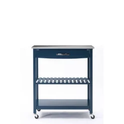 Holland Kitchen Cart With Stainless Steel Top - Boraam -Baxton Home Shop GUEST c9681949 12e7 4a2c ae95 a69a05e7be93