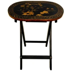 Rosewood TV Tray Set - Oriental Furniture -Baxton Home Shop GUEST c985fa3d 7f94 4878 bc83 0604a3c5f3ac