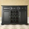 Alexandria Sideboard Cabinet With Wine Storage Black - Crosley -Baxton Home Shop GUEST ca4f20f3 5155 45e9 90e3 4d180170e2c7