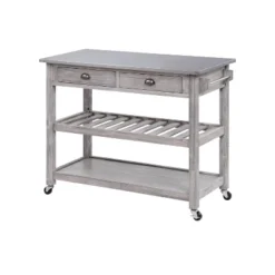 Sonoma Kitchen Cart With Stainless Steel Top - Boraam 23 Sonoma Kitchen Cart With Stainless Steel Top - Boraam -Baxton Home Shop GUEST ca77d477 66f7 4040 8dfc b3c59cac7919