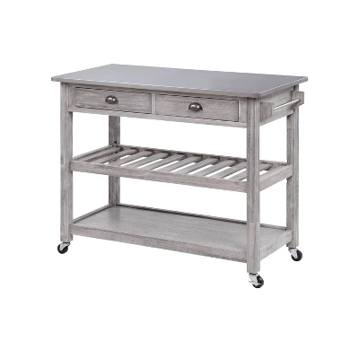 Sonoma Kitchen Cart With Stainless Steel Top - Boraam 13 Sonoma Kitchen Cart With Stainless Steel Top - Boraam - Image 11