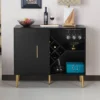 Miko Wine Cabinet Galaxy Black - HOMES: Inside + Out -Baxton Home Shop GUEST caa0695d 91d3 416d 8d9f b3d0f0f04a00
