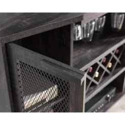 Bar Cabinet With Two Curved Glass Doors - Home Source -Baxton Home Shop GUEST cb39e05a c27f 44c2 a62a fda26020844a