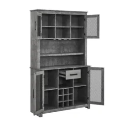 Tall Cabinet With Mesh Doors - Jill Zarin 28 Tall Cabinet With Mesh Doors - Jill Zarin -Baxton Home Shop GUEST cb67df75 c850 43a3 84b9 826e7e445795