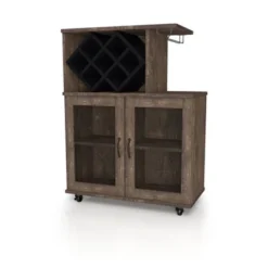 Morse Farmhouse Mobile Wine Cabinet Reclaimed Oak - HOMES: Inside + Out 12 Morse Farmhouse Mobile Wine Cabinet Reclaimed Oak - HOMES: Inside + Out -Baxton Home Shop GUEST cbd7d6b2 09e1 4107 b4d6 1e94b4a3e460