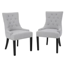 Set Of 2 Hayden Tufted Dining Chairs - Christopher Knight Home -Baxton Home Shop GUEST ccb7cbf0 5795 401f 93f0 68c519e15de7