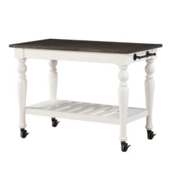 Joanna Two-Toned Kitchen Cart Ivory/Charcoal - Steve Silver 5 Joanna Two-Toned Kitchen Cart Ivory/Charcoal - Steve Silver -Baxton Home Shop GUEST cce6f1af e291 4b6e 94e8 a904e9e11f28