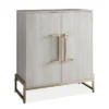 Larkin Faux Marble Wine Cabinet White - Steve Silver Co. -Baxton Home Shop GUEST cd453ad8 5109 4091 8478 9b88fc851ba1