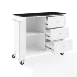 Soren Granite Top Kitchen Island/Cart Black/White - Crosley -Baxton Home Shop GUEST cdb97a9d 69cd 46f9 bb88 2813e7776cf8